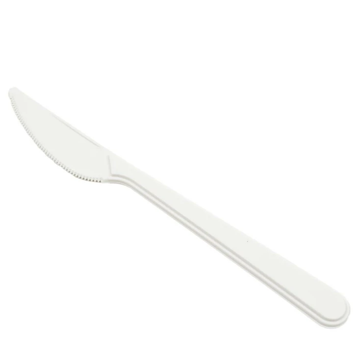Veitsi 18 cm valkoinen, 125 x konepesua muovinen 100 kpl - Aterimet - 53-513358 - 1