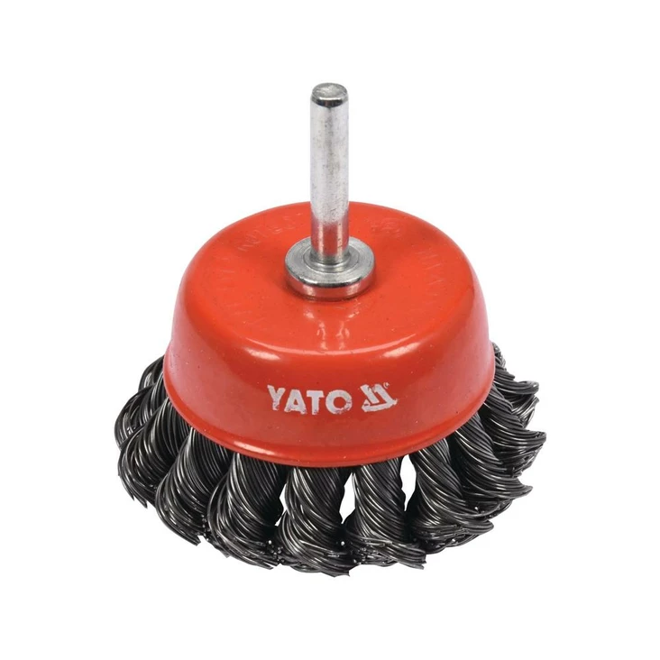 Yato Kuppiharja M6 65 mm RST punottu - Pyörö ja kuppiharjat - 46-YT-47518 - 1