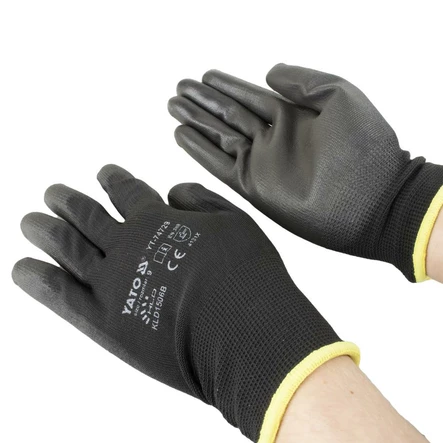Yato Asentajankäsine nro. 9, nylon/pu, mustat - Asentajan käsineet - 46-YT-74729 - 2