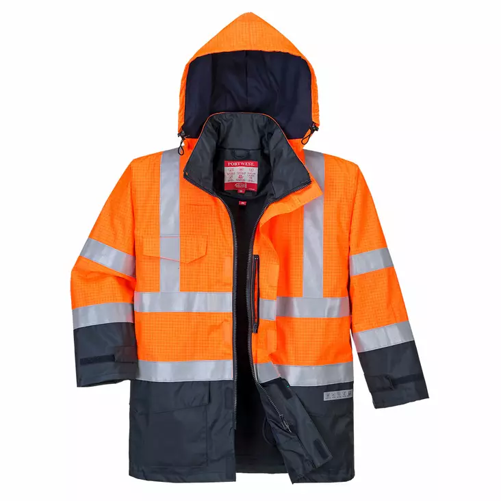 Bizflame Rain Hi-Vis multinormi parkatakki - Palosuojatut sadetakit - S779 - 1