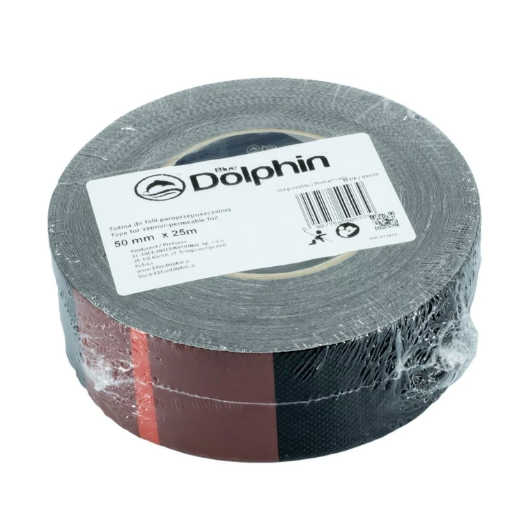 Blue Dolphin Hengittävä saumateippi 50 mm x 25 m musta - Teipit - 65-TFPPJ05939 - 1