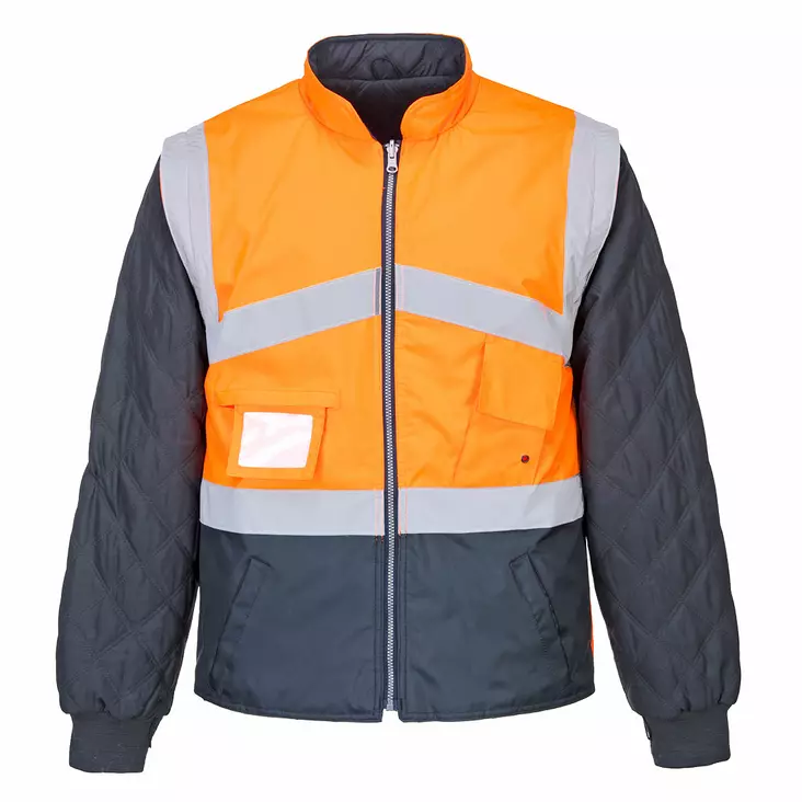 Hi-Vis 2-Sävy Takki- Käännettävä - Huomio kesätakit - S769 - 1