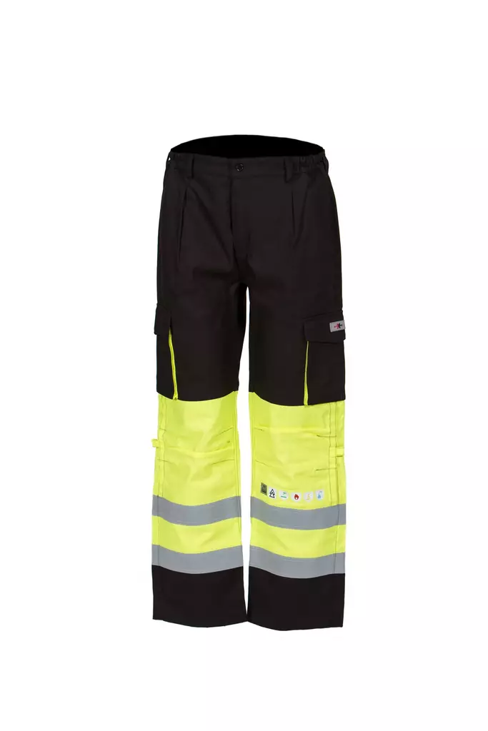 Priha Multinorm gul/svart byxor - 4094 - Varselbyxor sommar - M4094 - 1