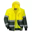 Hi-Vis 3-in-1 X Back Contrast Bomber Jacket - Huomio kesätakit - C565YGRXXL - 1