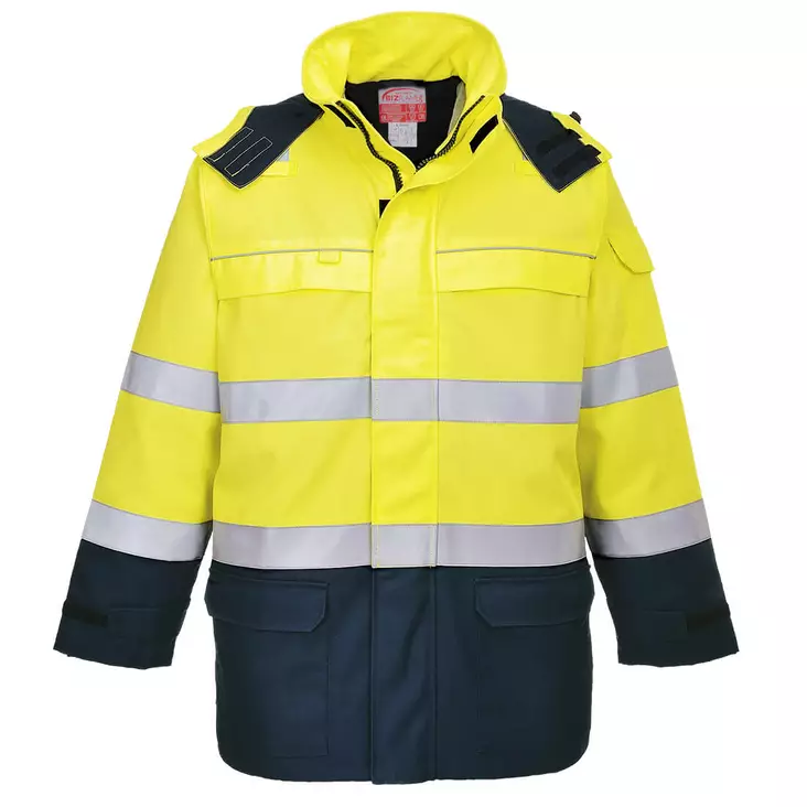 Bizflame Rain + Hi-Vis skyddstak - Flamskyddad sommarjackor - FR79 - 1