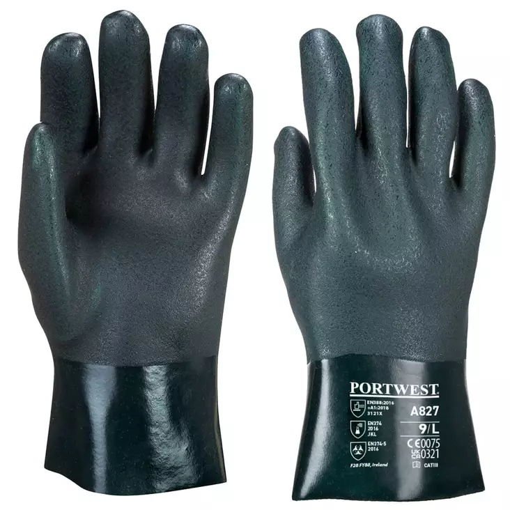 Double-Dipped PVC Glove 27cm - Asentajan käsineet - A827 - 1