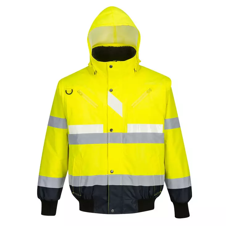 Glowtex 3-in-1 kaksiväri Hi-Vis bomber-takki - Huomio kesätakit - G465 - 1