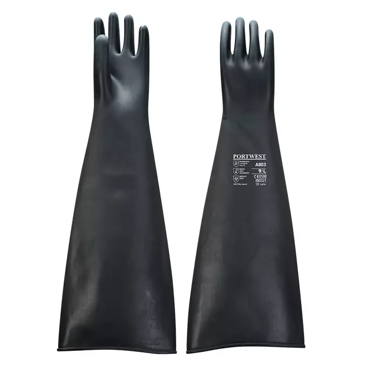 Heavyweight Latex Rubber Gauntlet 60cm - Kumihanskat ja suojakäsineet - A803 - 1