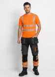 Stretch PLUS - Rakenteelliset Hi-Vis housut - Huomio kesähousut - KEDP-STREPLOR - 2