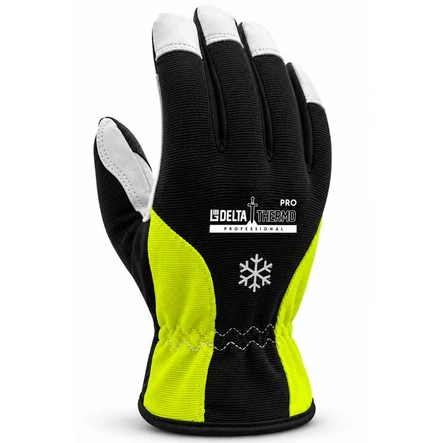 Delta Thermo Talvi - Vedenpitava Full grain nahka vuorillinen - Nahkaiset työkäsineet - 1016W - 1