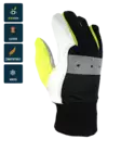 Thermo soft lined soft leather/fabric gloves Art.8270W - Nahkaiset työkäsineet - 8270W - 1
