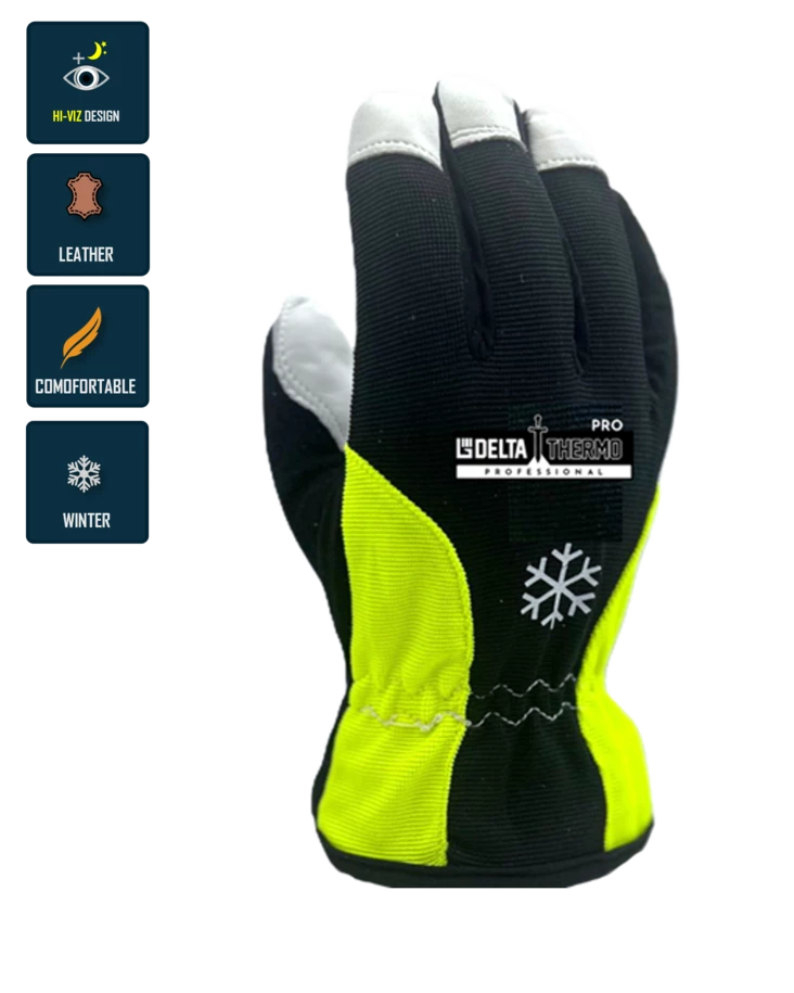 Delta Thermo Waterproof Full Grain Leather Lined Glove Art.1016W - Nahkaiset työkäsineet - 1016W - 1
