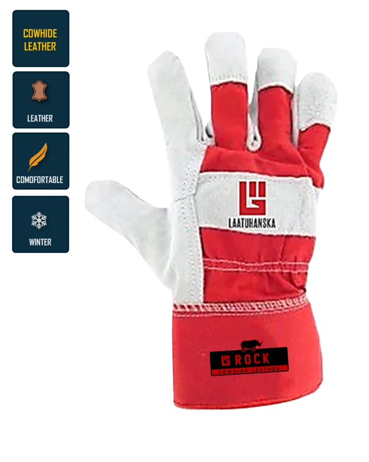 Rock split leather gloves with lining Art.1060W - Nahkaiset työkäsineet - 1060W - 1