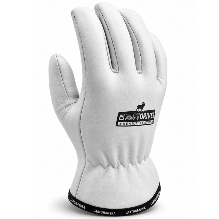 Soft Driver get läderdrivare Fodrad handske Art.1010W - Läder arbetshandskar - 1010W - 1